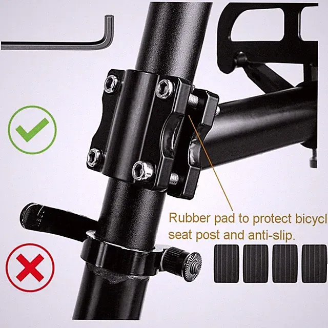 Adjustable Bicycle Cargo Rack - Quick Release