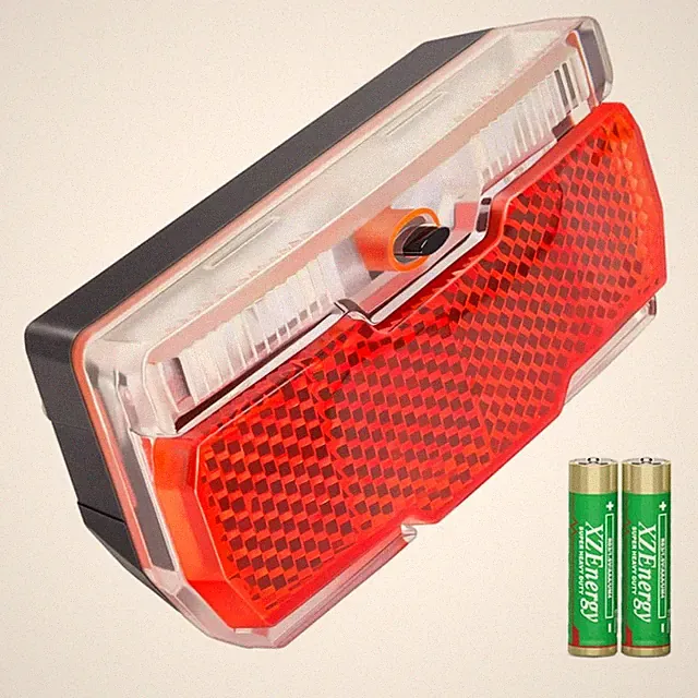 Bike Rack Tail Light with 2 Modes Steady and Flashing, Bicycle Rear Rack Ligh...