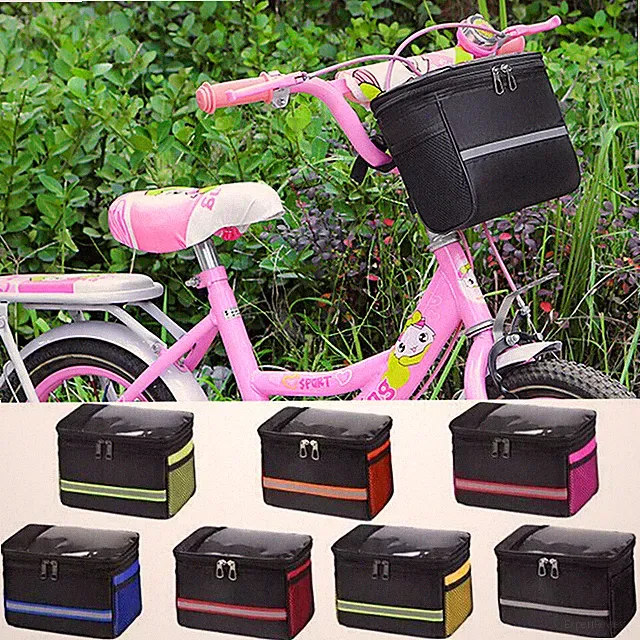 Children Bikes Basket Front Shopping Bag Holder Cycling Bicycle Cargo Rack Bag