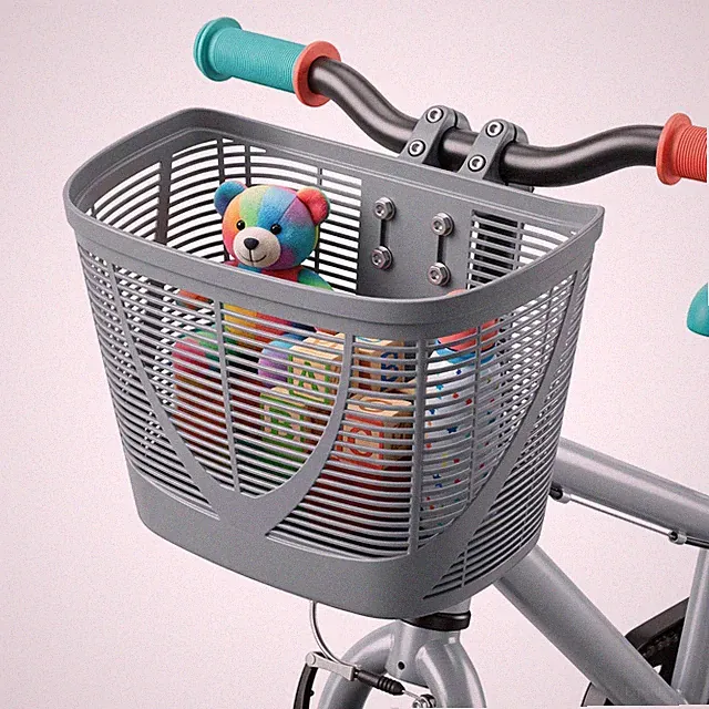 Durable Steel Front Bike Basket Heavy Duty Cargo Rack for Shopping Commute