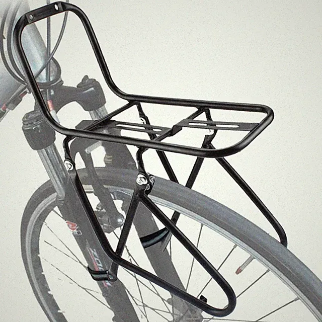Front Bike Rack, 15KG Capacity Bicycle Luggage Rack Universal Cargo Carrier