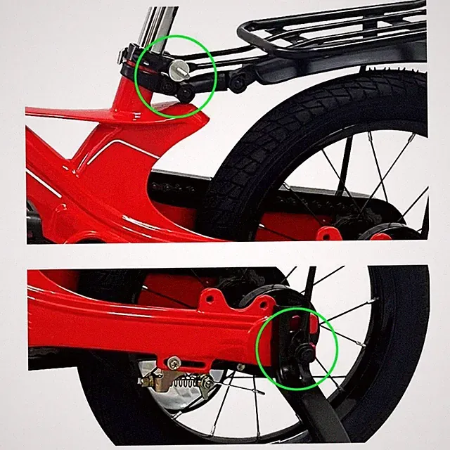 Kids Bicycle Carrier Rack Panniers Bracket Rear Bike Rack for Mountain