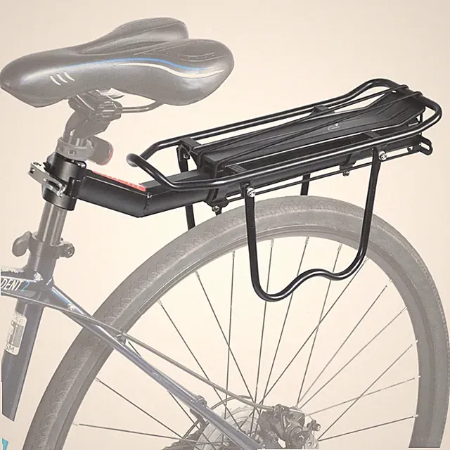 Lumintrail Bike Cargo Rack, Seatpost Mounted Bicycle Luggage Carrier with Sid...