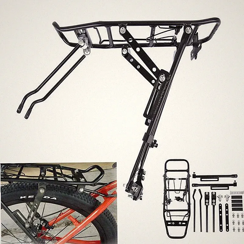 Mountain Road Bicycle Alloy Pannier Bike Rear Carrier Rack Luggage Cargo Holder
