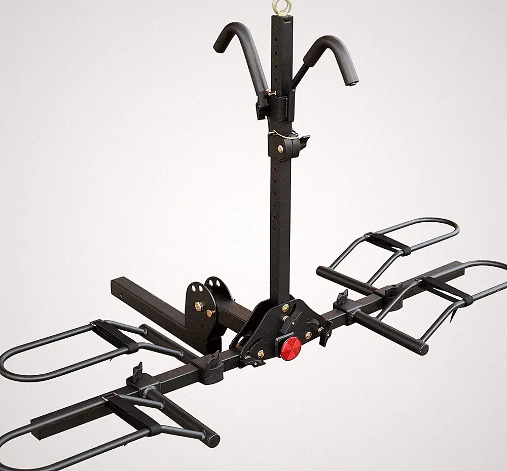 Young Bike Rack Hitch 2-Bike 200LB – Platform for 2" Receiver, Fits 5" Fat Tire